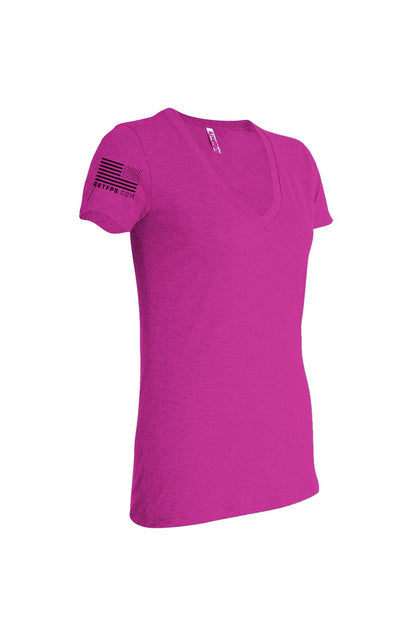 FPS Women’s Triblend Deep V-Neck Tee