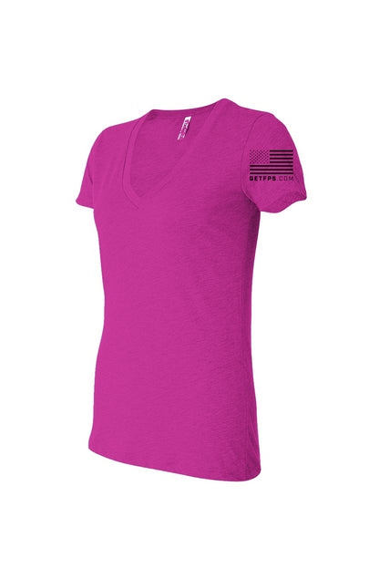 FPS Women’s Triblend Deep V-Neck Tee