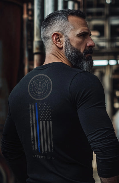 FPS Back The Blue Posi UV Pro LS Tee